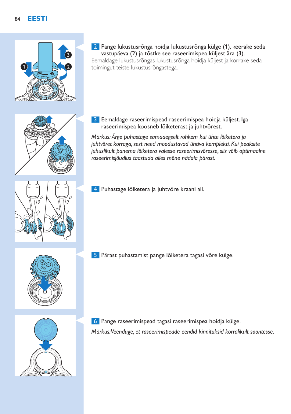 Philips Norelco SHAVER Series 9000 wet and dry electric shaver S9721-84 V-Track Precision Blades Contour Detect Technology SmartClean System PRO Digital User Interface with SmartClean System PRO and Aquatec Wet & Dry User Manual | Page 84 / 352