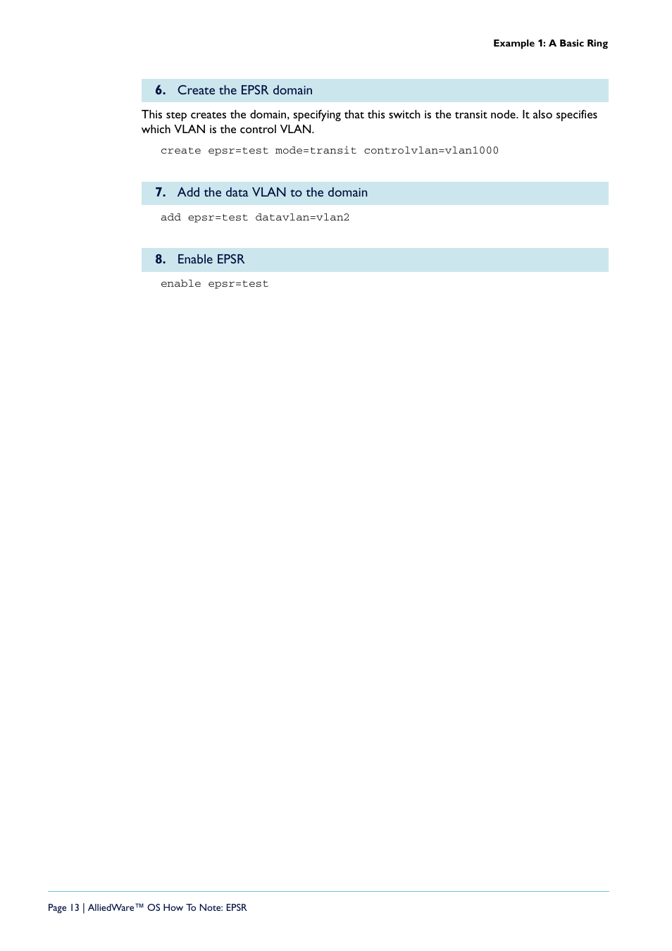 Allied Telesis AlliedWare  OS User Manual | Page 13 / 56