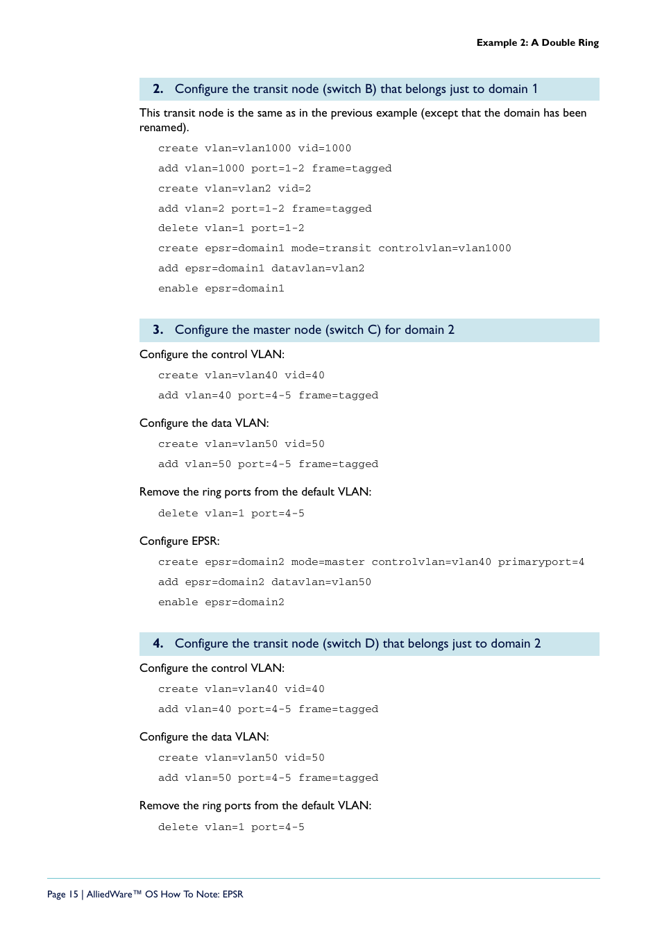 Allied Telesis AlliedWare  OS User Manual | Page 15 / 56