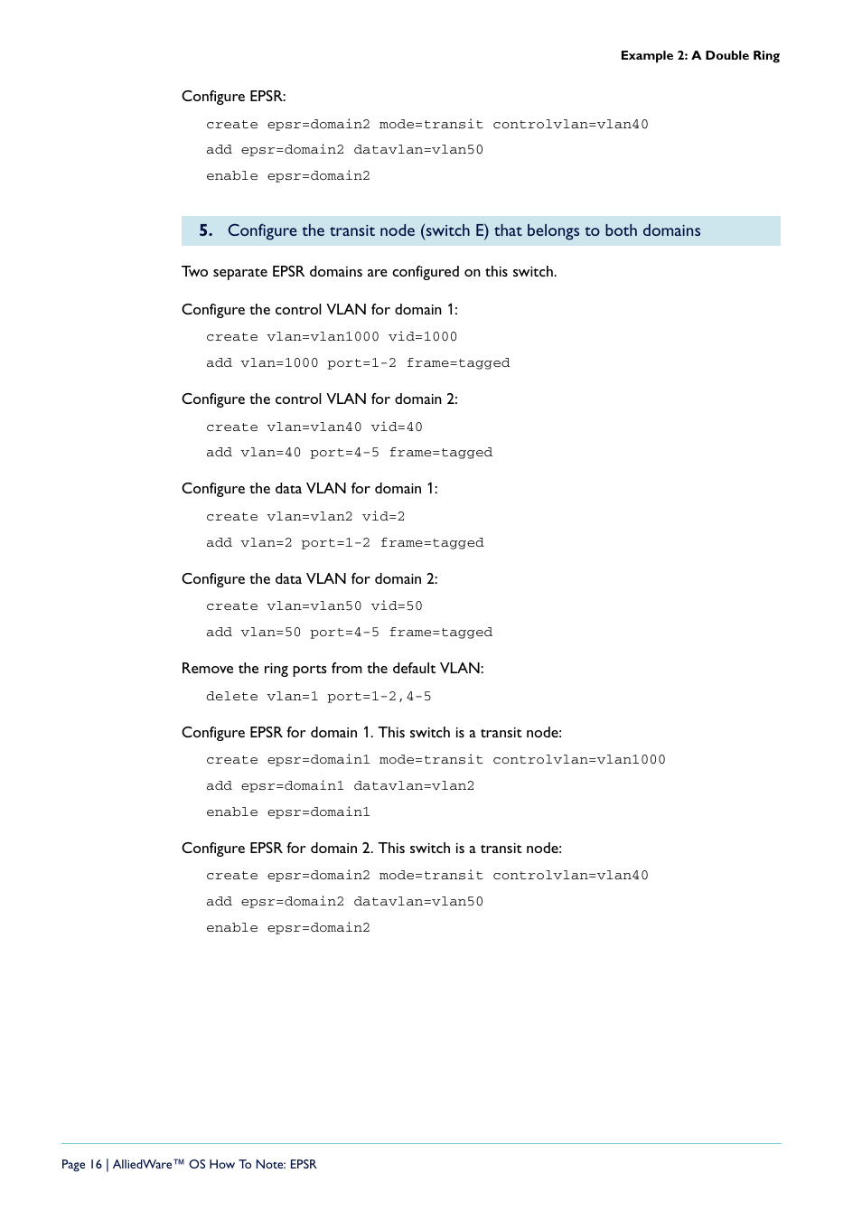 Allied Telesis AlliedWare  OS User Manual | Page 16 / 56