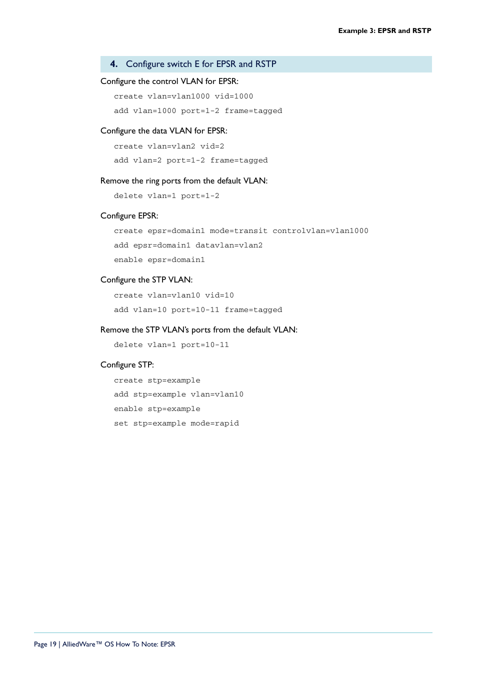 Allied Telesis AlliedWare  OS User Manual | Page 19 / 56