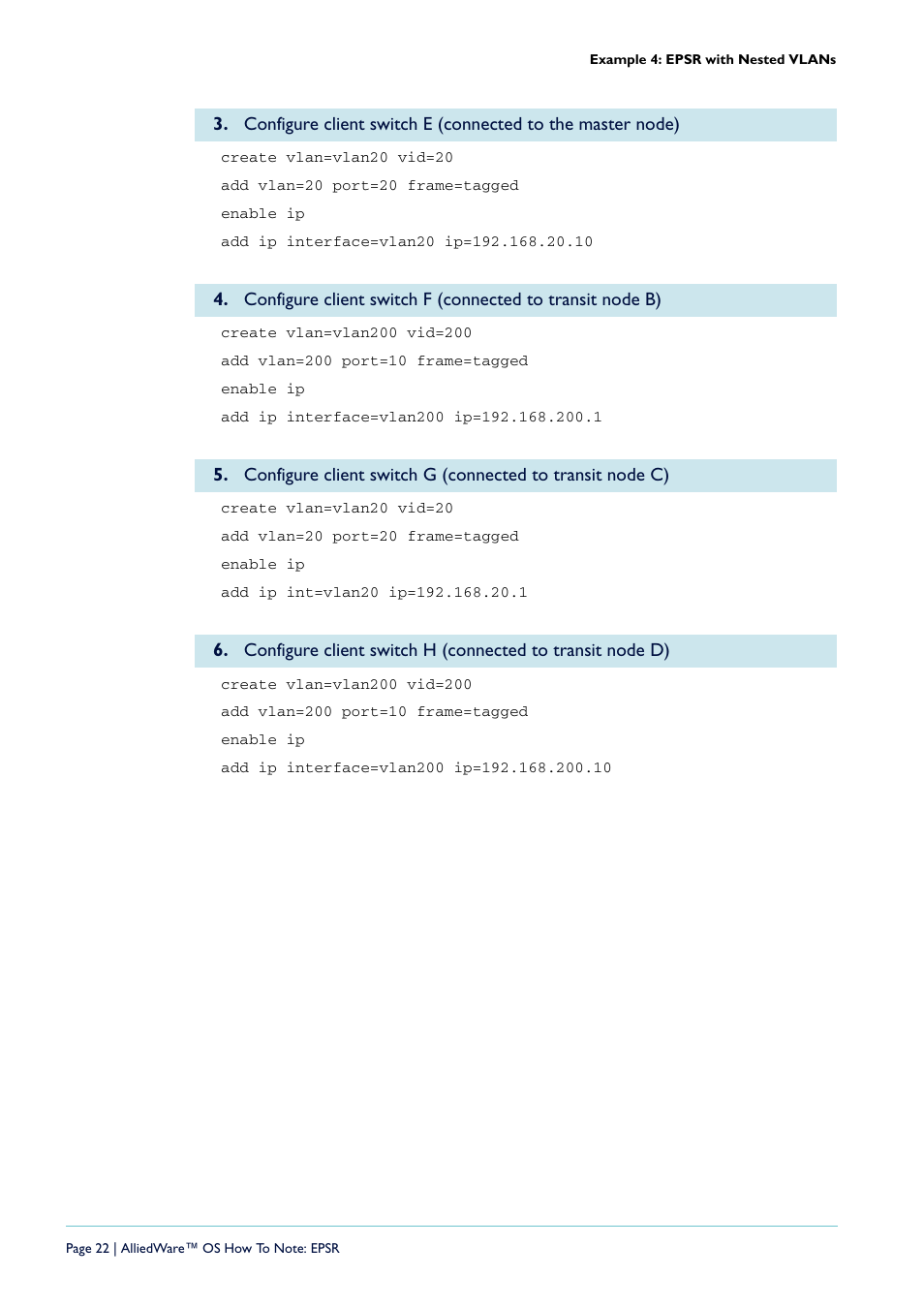 Allied Telesis AlliedWare  OS User Manual | Page 22 / 56