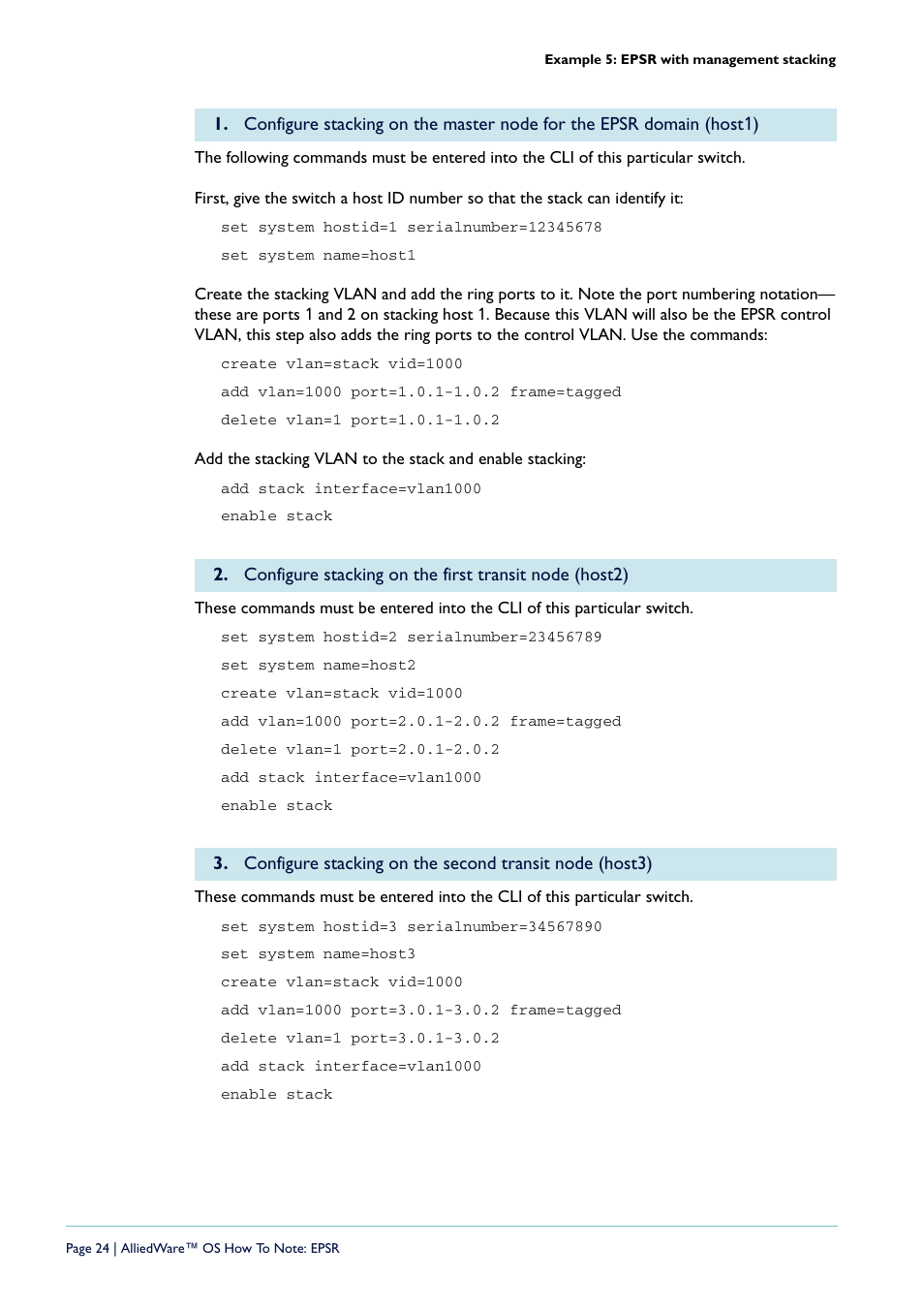 Allied Telesis AlliedWare  OS User Manual | Page 24 / 56