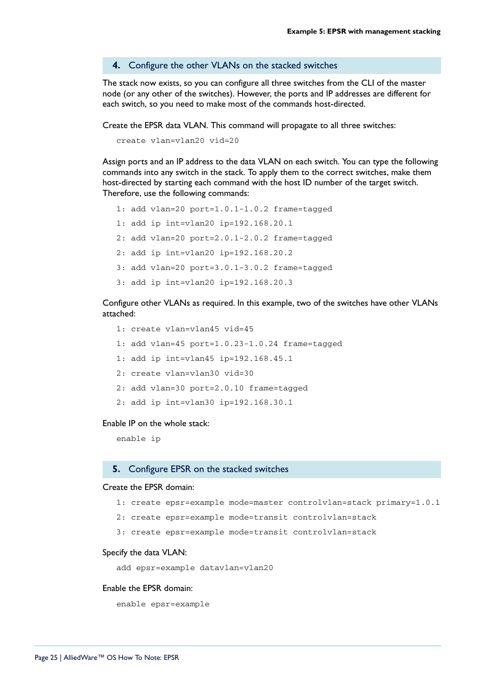 Allied Telesis AlliedWare  OS User Manual | Page 25 / 56
