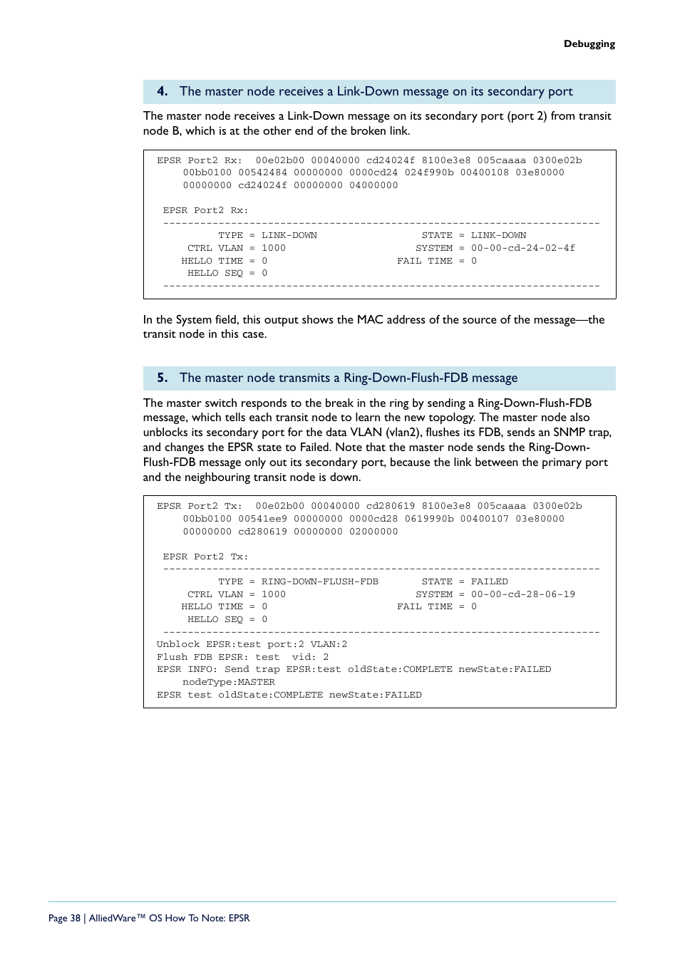 Allied Telesis AlliedWare  OS User Manual | Page 38 / 56