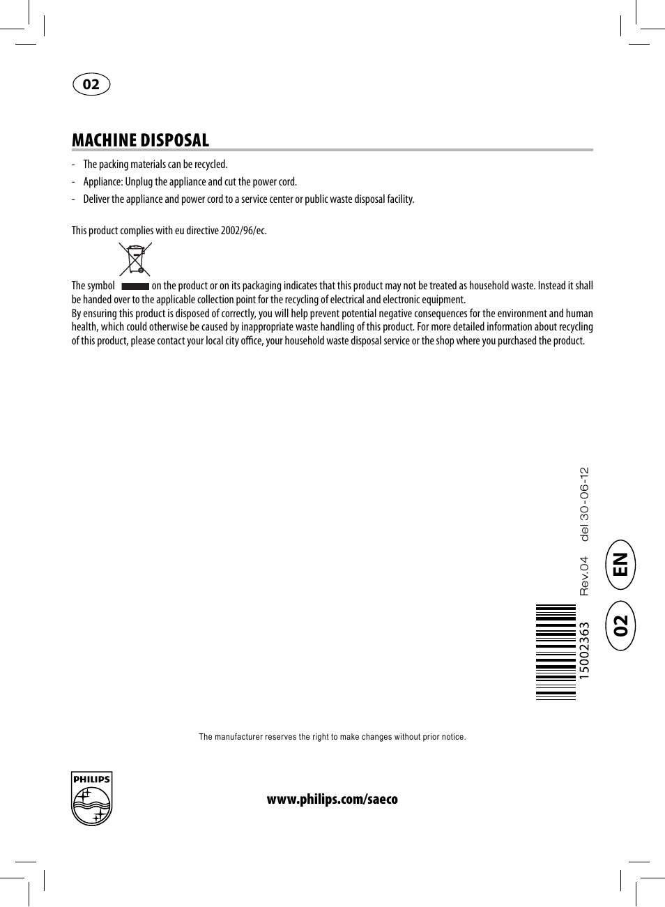 Philips HD8838-47 User Manual | 36 pages
