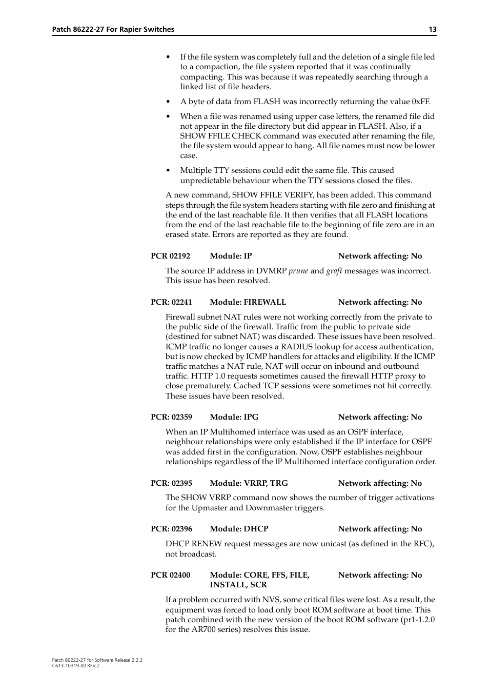 Allied Telesis 86222-27 User Manual | Page 13 / 46