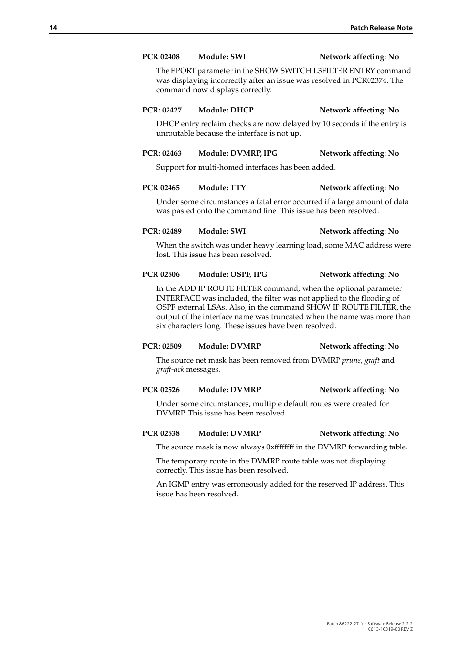 Allied Telesis 86222-27 User Manual | Page 14 / 46