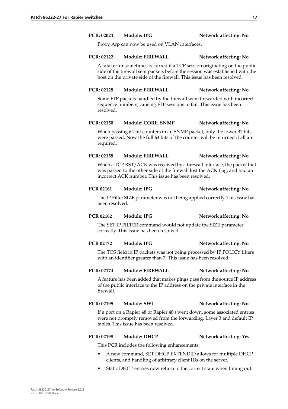Allied Telesis 86222-27 User Manual | Page 17 / 46