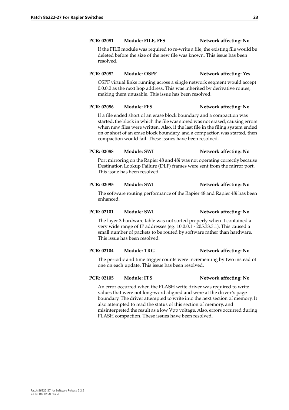 Allied Telesis 86222-27 User Manual | Page 23 / 46