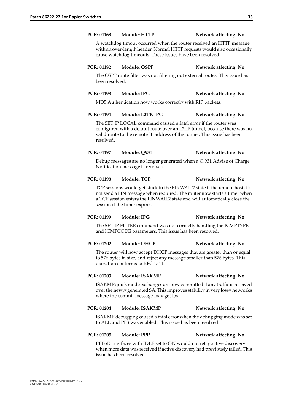 Allied Telesis 86222-27 User Manual | Page 33 / 46
