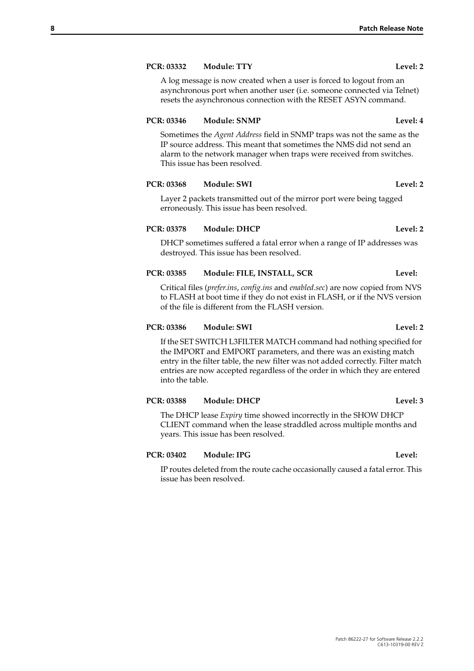 Allied Telesis 86222-27 User Manual | Page 8 / 46