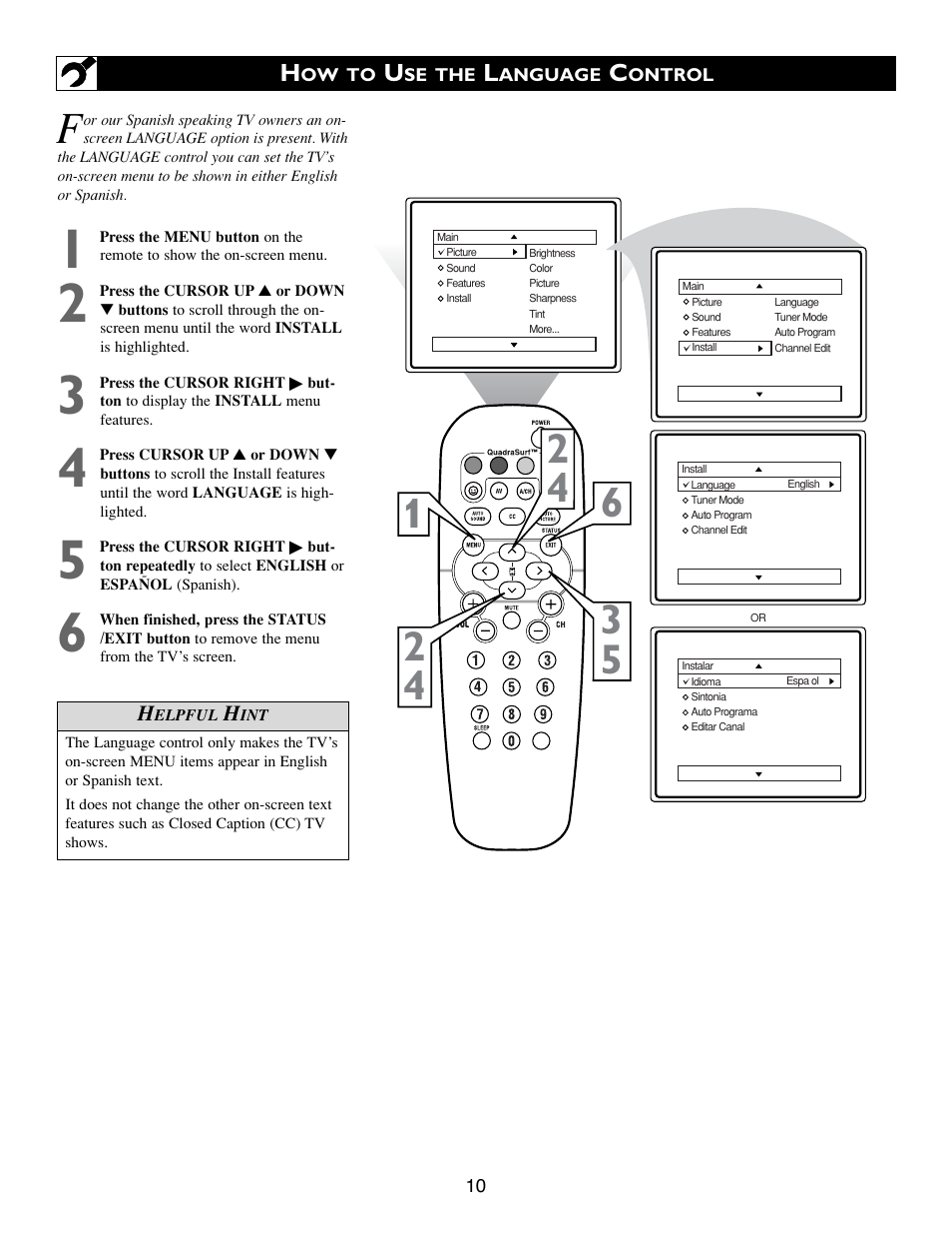 Philips 20PT633R User Manual | Page 10 / 36