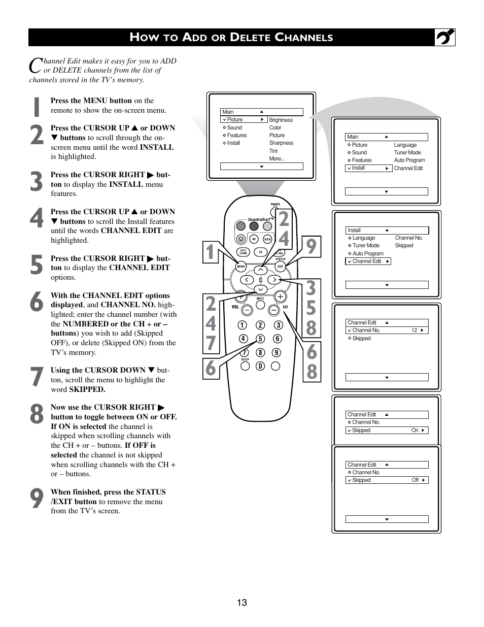 Philips 20PT633R User Manual | Page 13 / 36