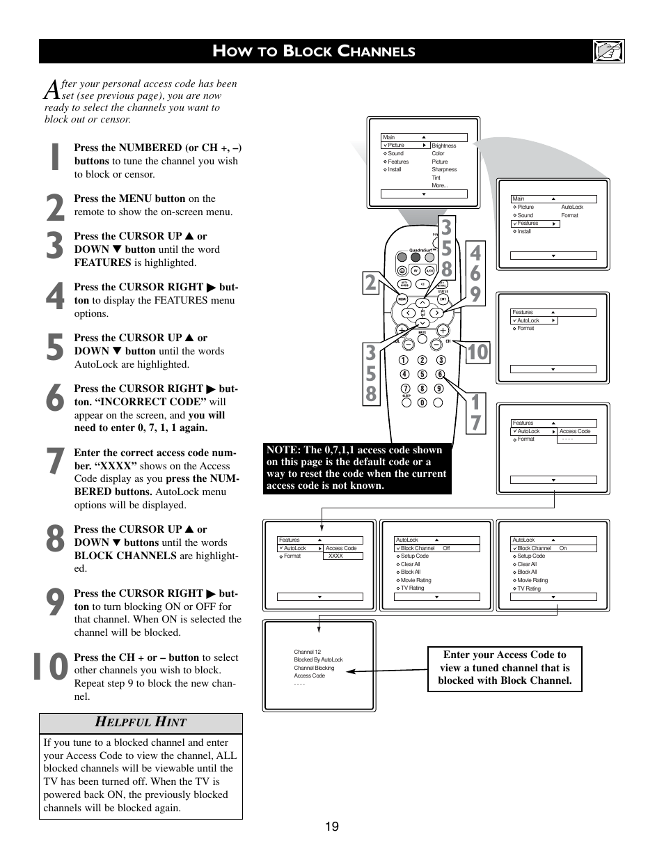 Philips 20PT633R User Manual | Page 19 / 36