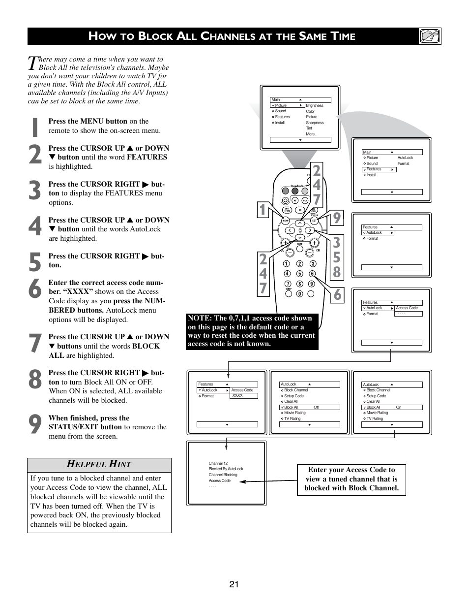 Philips 20PT633R User Manual | Page 21 / 36