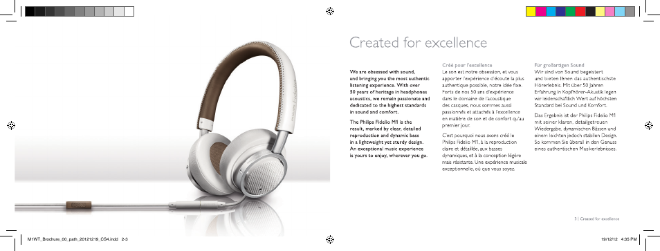 Created for excellence | Philips M1WT-00 User Manual | Page 2 / 12