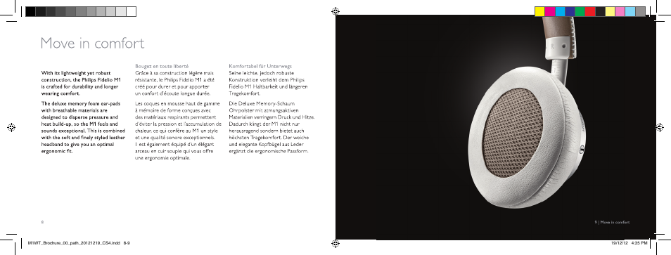 Move in connfort | Philips M1WT-00 User Manual | Page 5 / 12