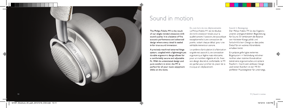 Sound in nnotion | Philips M1WT-00 User Manual | Page 6 / 12