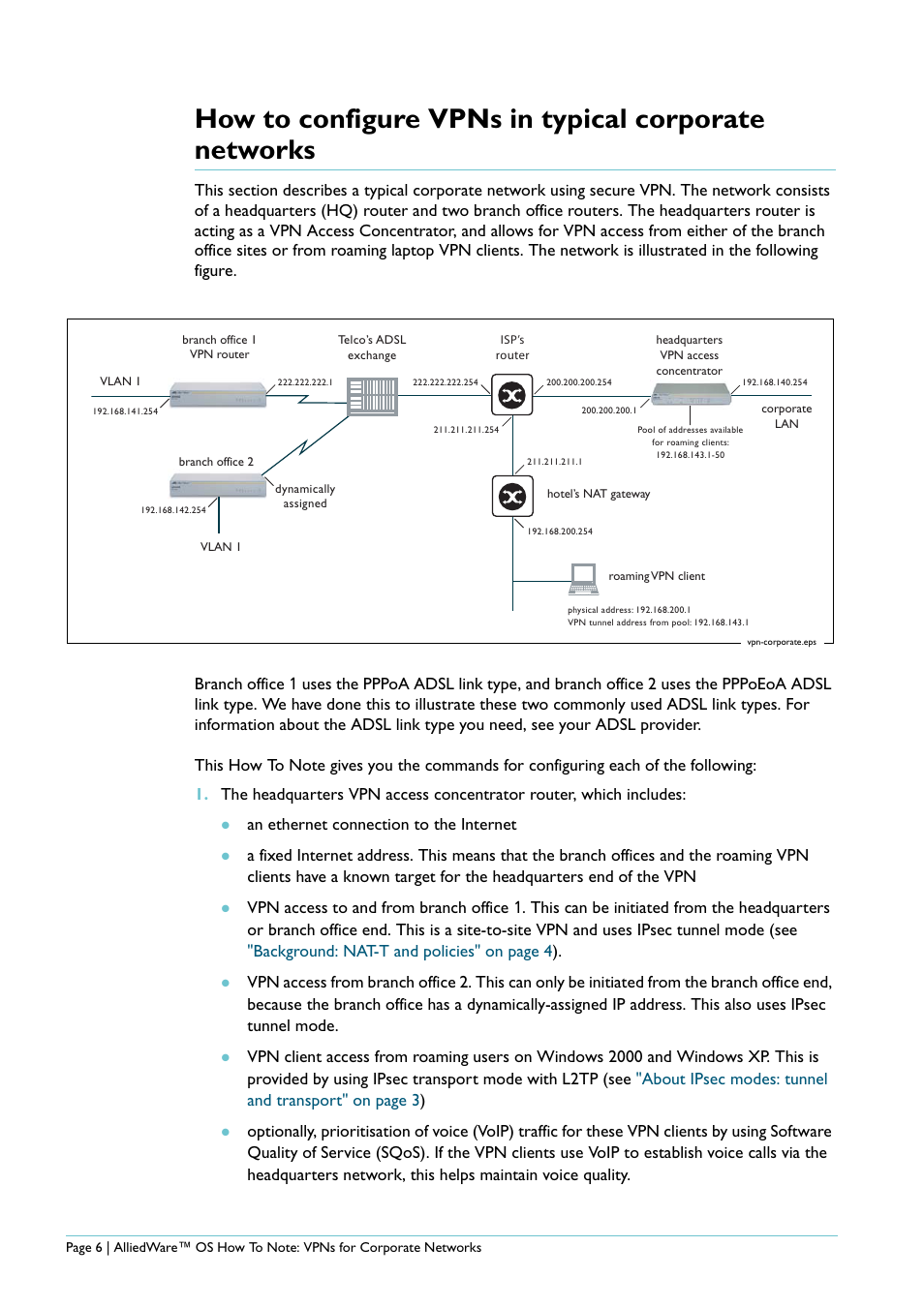 An ethernet connection to the internet | Allied Telesis AlliedWare AR440S User Manual | Page 6 / 53