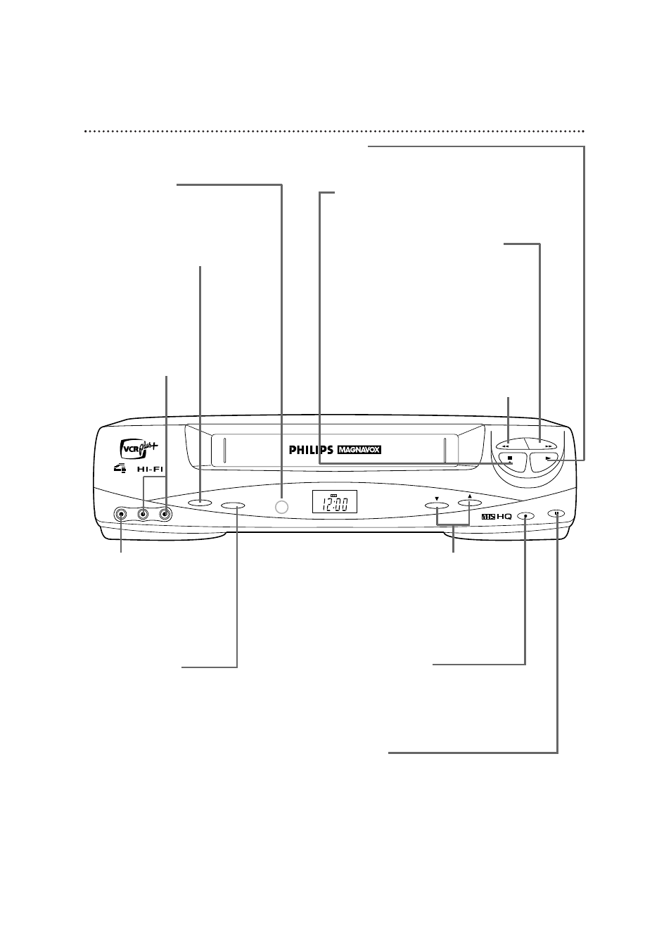 26 front panel | Philips VRX362AT User Manual | Page 26 / 56