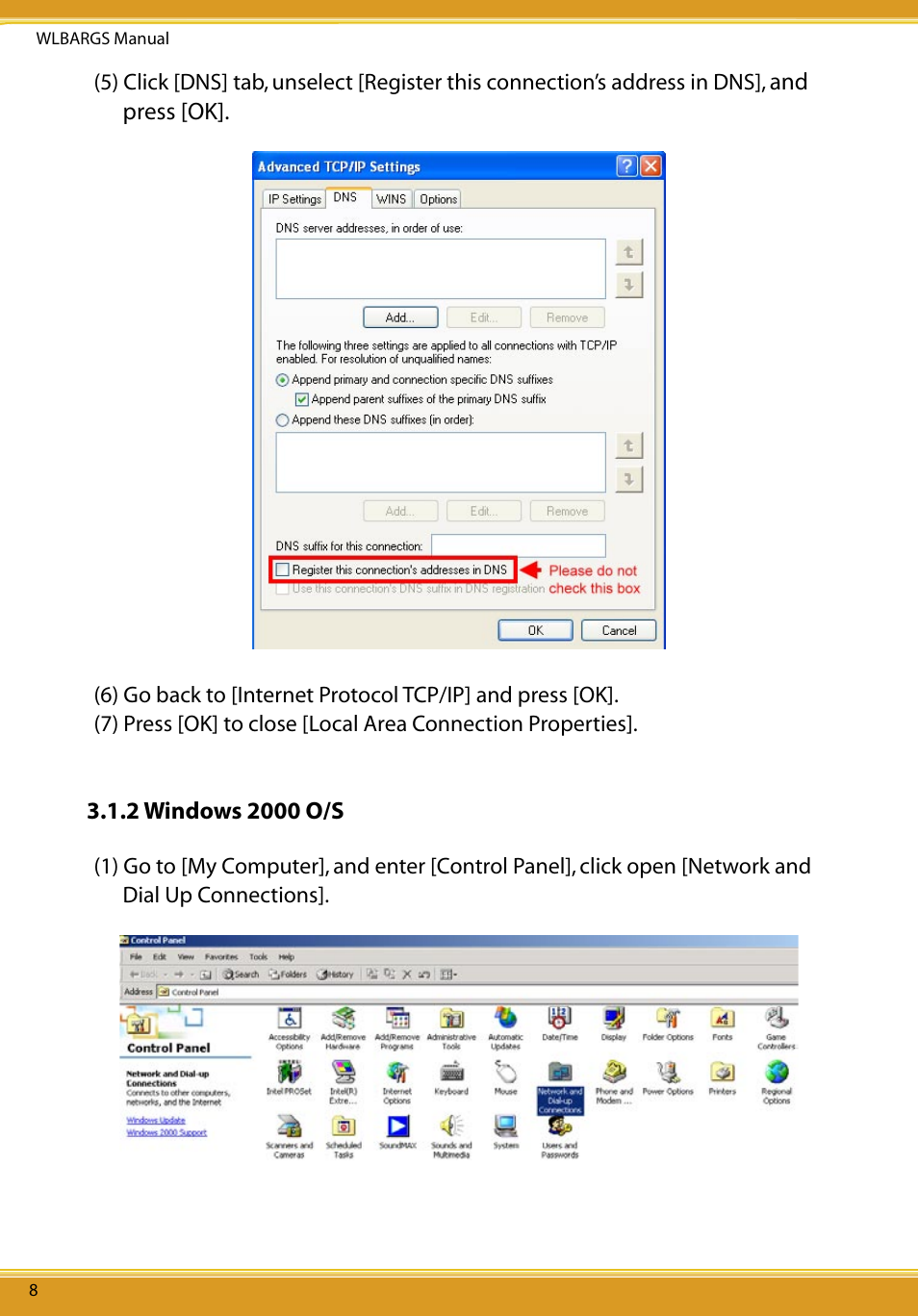 2 windows 2000 o/s, And press [ok | Allied Telesis CG-WLBARGS User Manual | Page 10 / 58