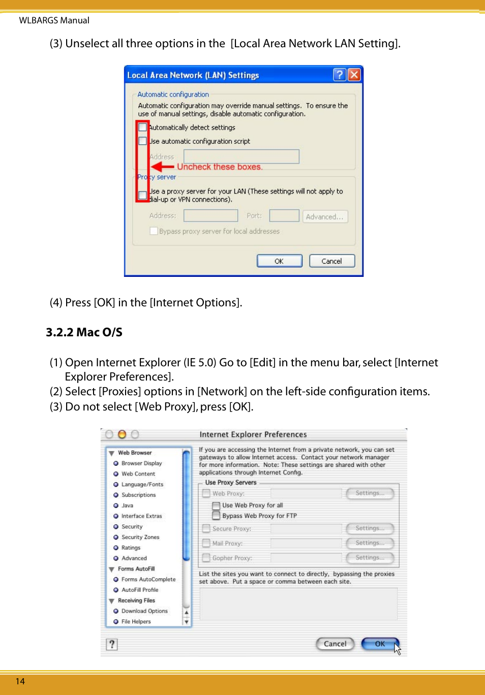 2 mac o/s | Allied Telesis CG-WLBARGS User Manual | Page 16 / 58