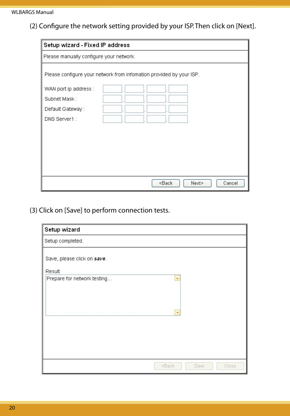 Allied Telesis CG-WLBARGS User Manual | Page 22 / 58