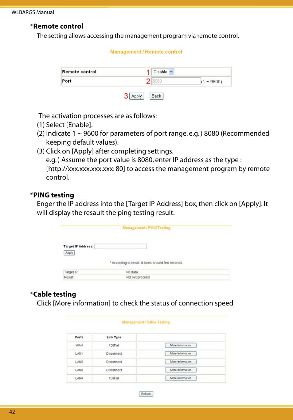 Allied Telesis CG-WLBARGS User Manual | Page 44 / 58