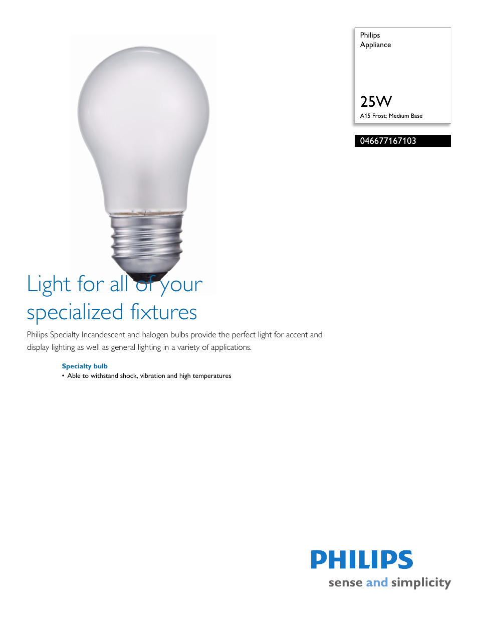 Philips 046677167103 User Manual | 2 pages