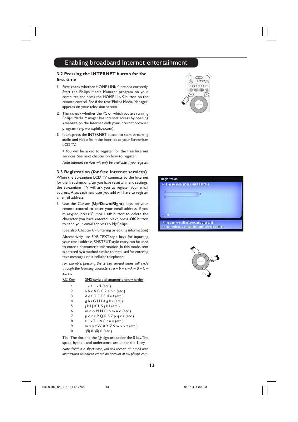 Enabling broadband internet entertainment | Philips 23PF9976I-37 User Manual | Page 13 / 64
