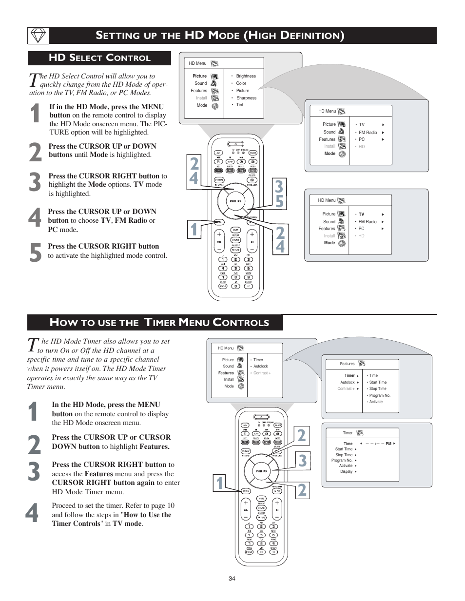 Hd m, Hd s | Philips 23PF9976I-37 User Manual | Page 58 / 64