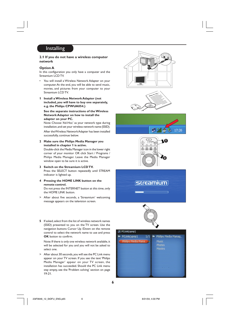 Installing | Philips 23PF9976I-37 User Manual | Page 6 / 64