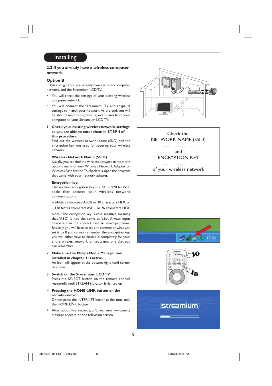 Installing | Philips 23PF9976I-37 User Manual | Page 8 / 64