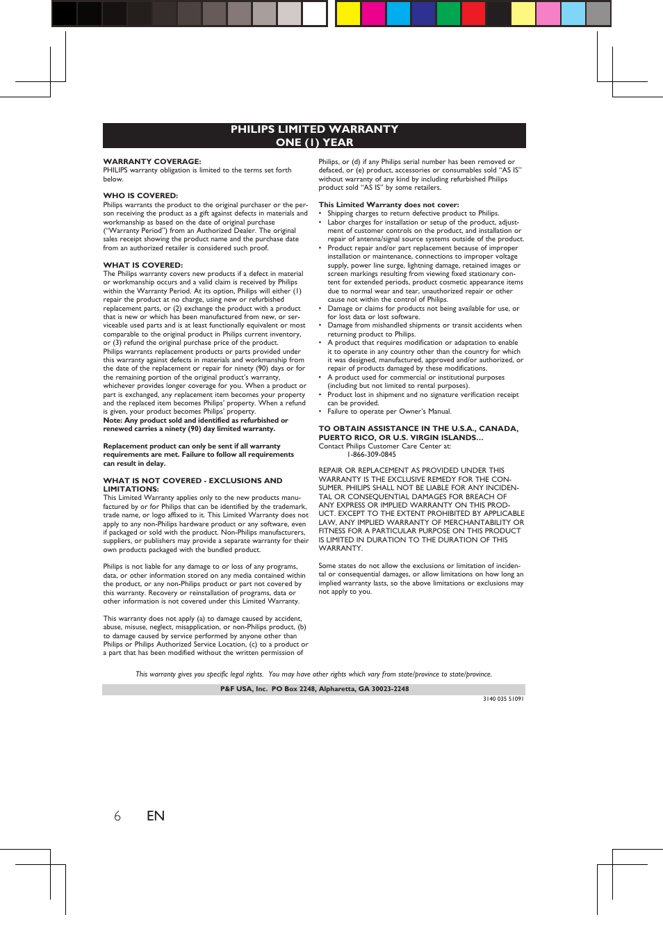 Philips PD7012G-37 User Manual | Page 6 / 27