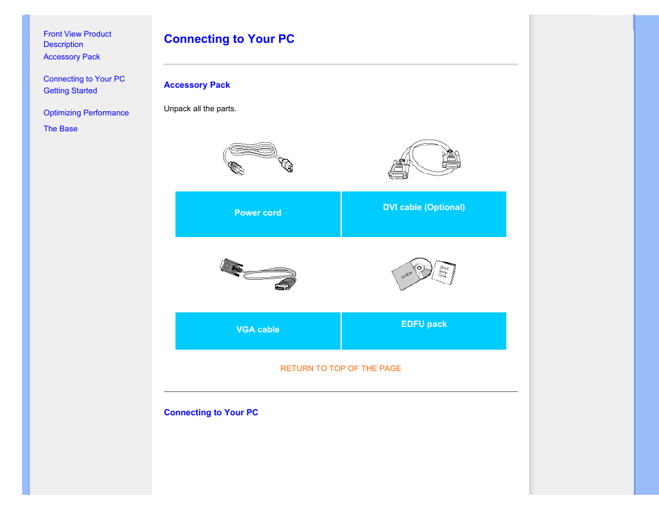 Connecting to your pc | Philips 190C1SB-00 User Manual | Page 68 / 115