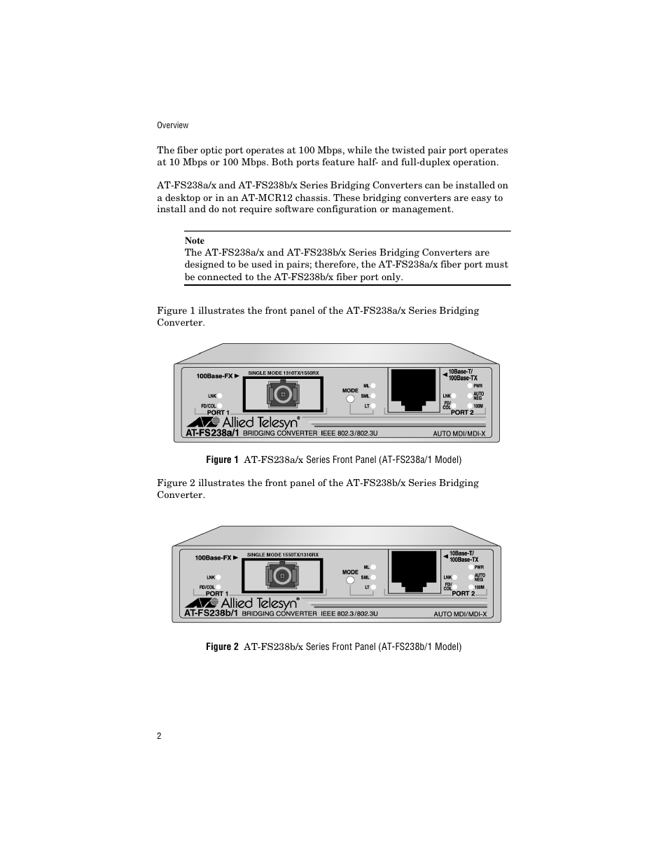 Allied Telesis AT-FS238a/2 User Manual | Page 14 / 68