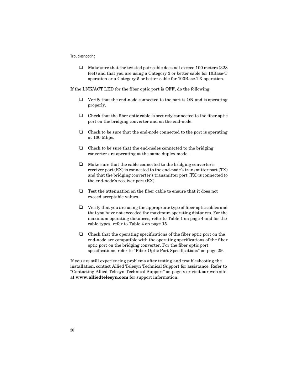 Allied Telesis AT-FS238a/2 User Manual | Page 38 / 68