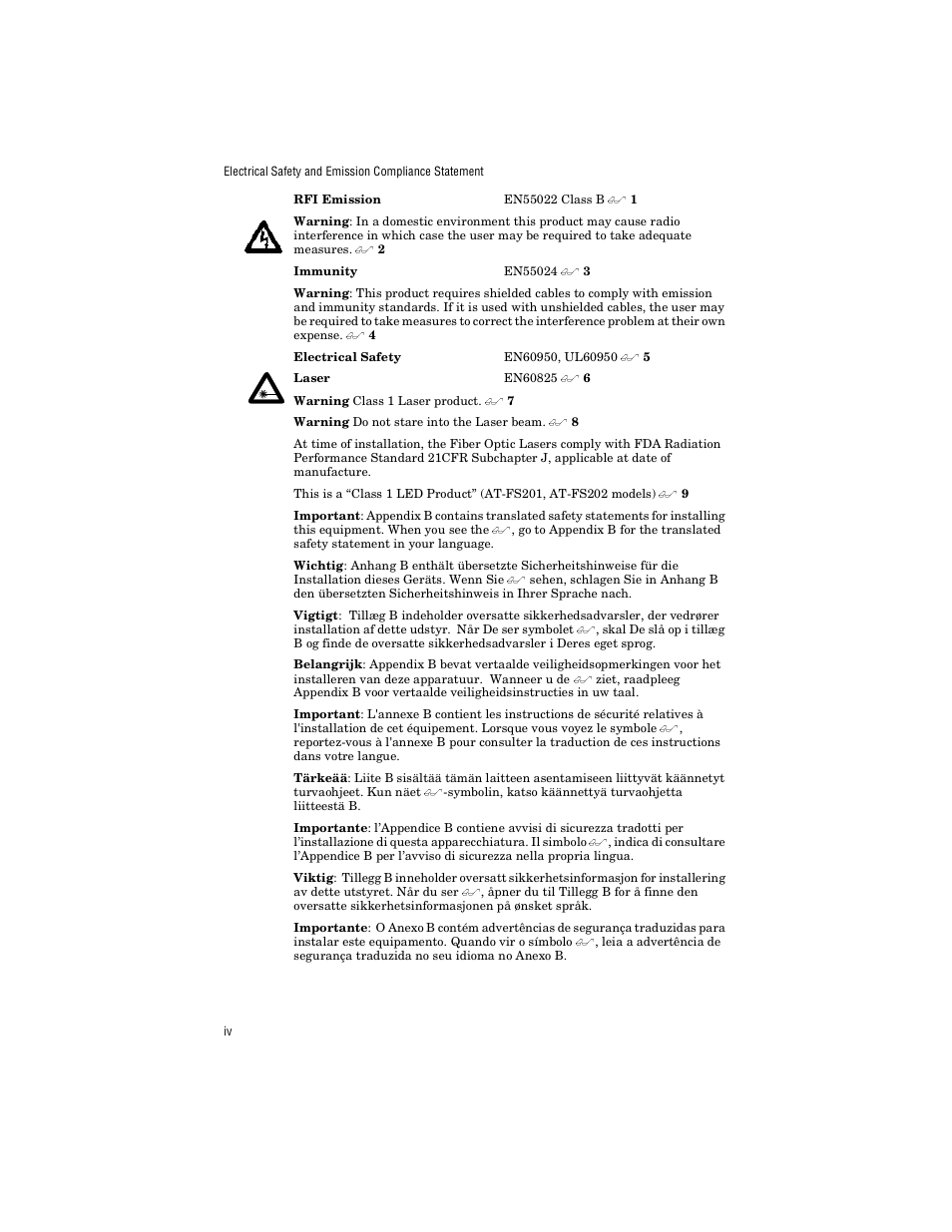 Allied Telesis AT-FS238a/2 User Manual | Page 4 / 68