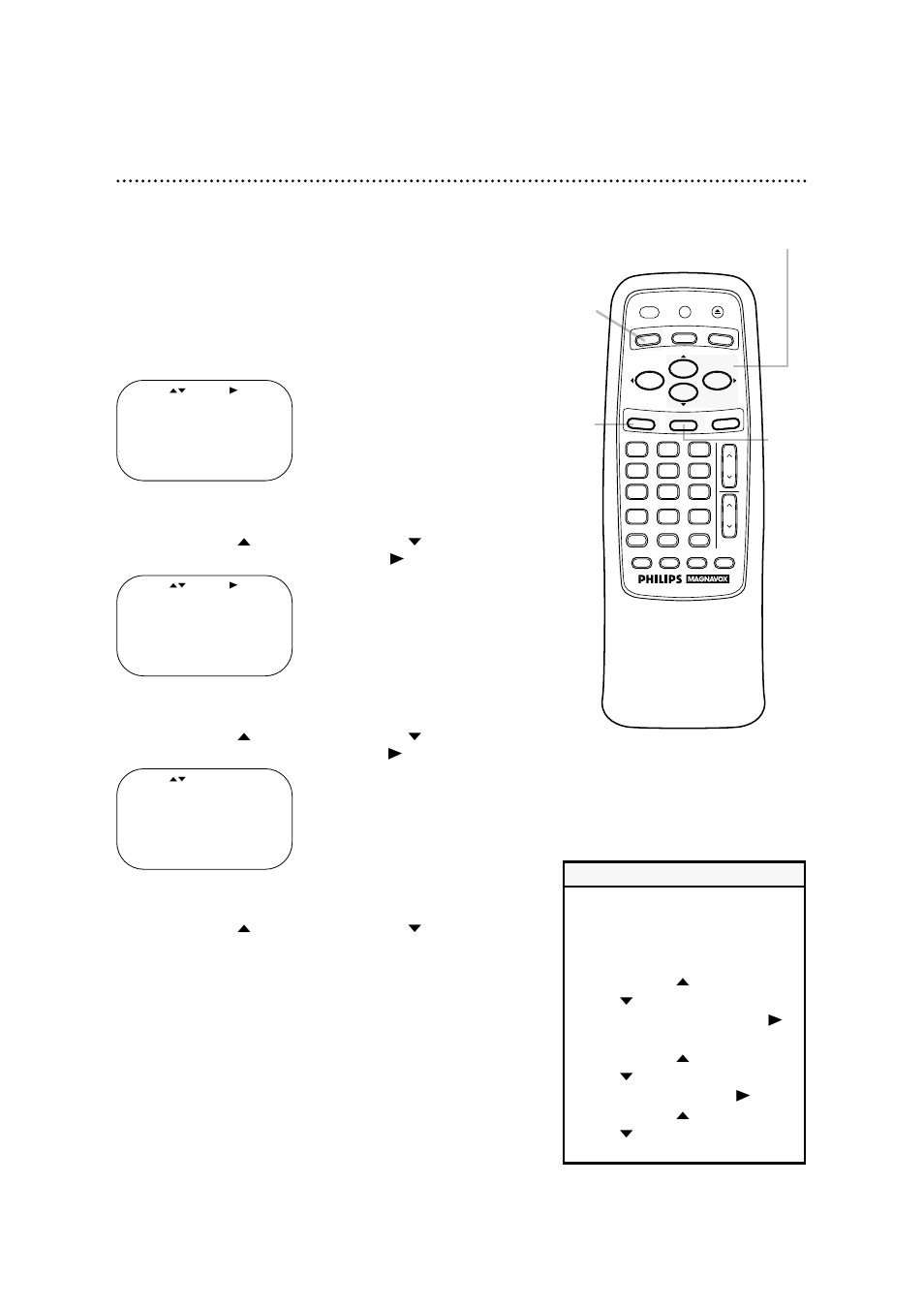 20 language selection | Philips VRA633AT99 User Manual | Page 20 / 60