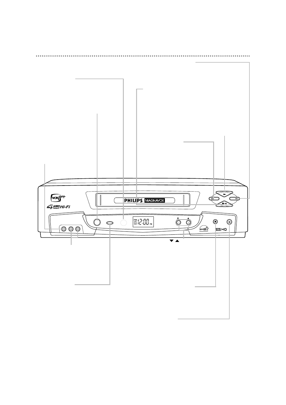 28 front panel | Philips VRA633AT99 User Manual | Page 28 / 60