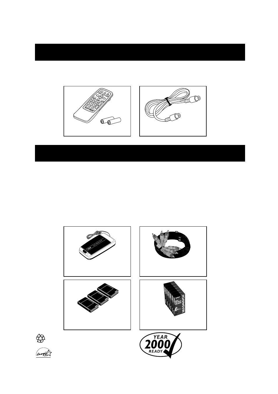 Upplied, Ccessories, Ptional | Philips VRA633AT99 User Manual | Page 60 / 60