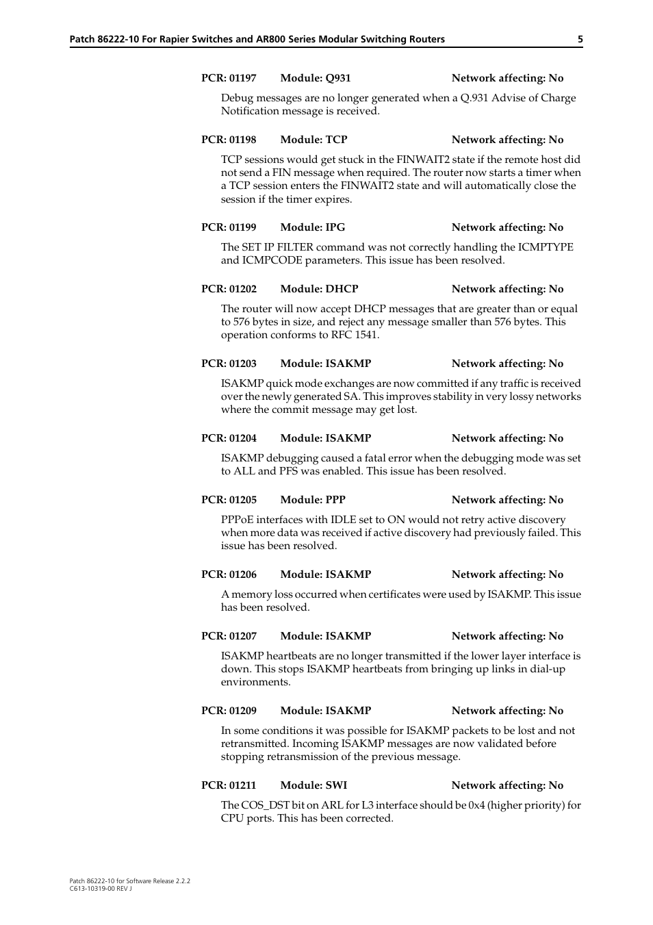 Allied Telesis 86222-10 User Manual | Page 5 / 14