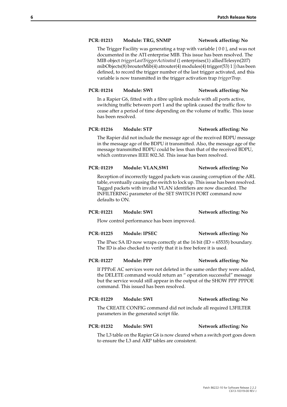 Allied Telesis 86222-10 User Manual | Page 6 / 14