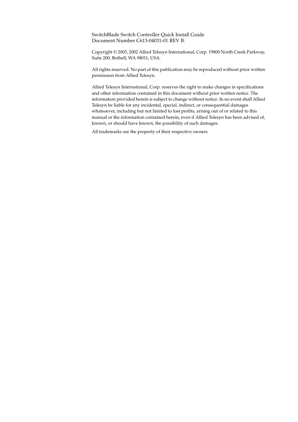 Allied Telesis Switch Controller User Manual | Page 2 / 12
