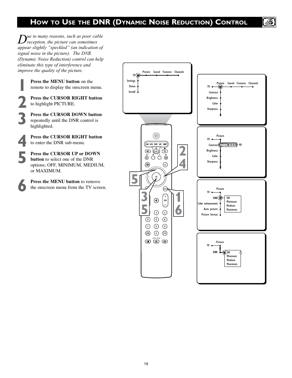 Dnr (d | Philips 34PW9819-17 User Manual | Page 19 / 62