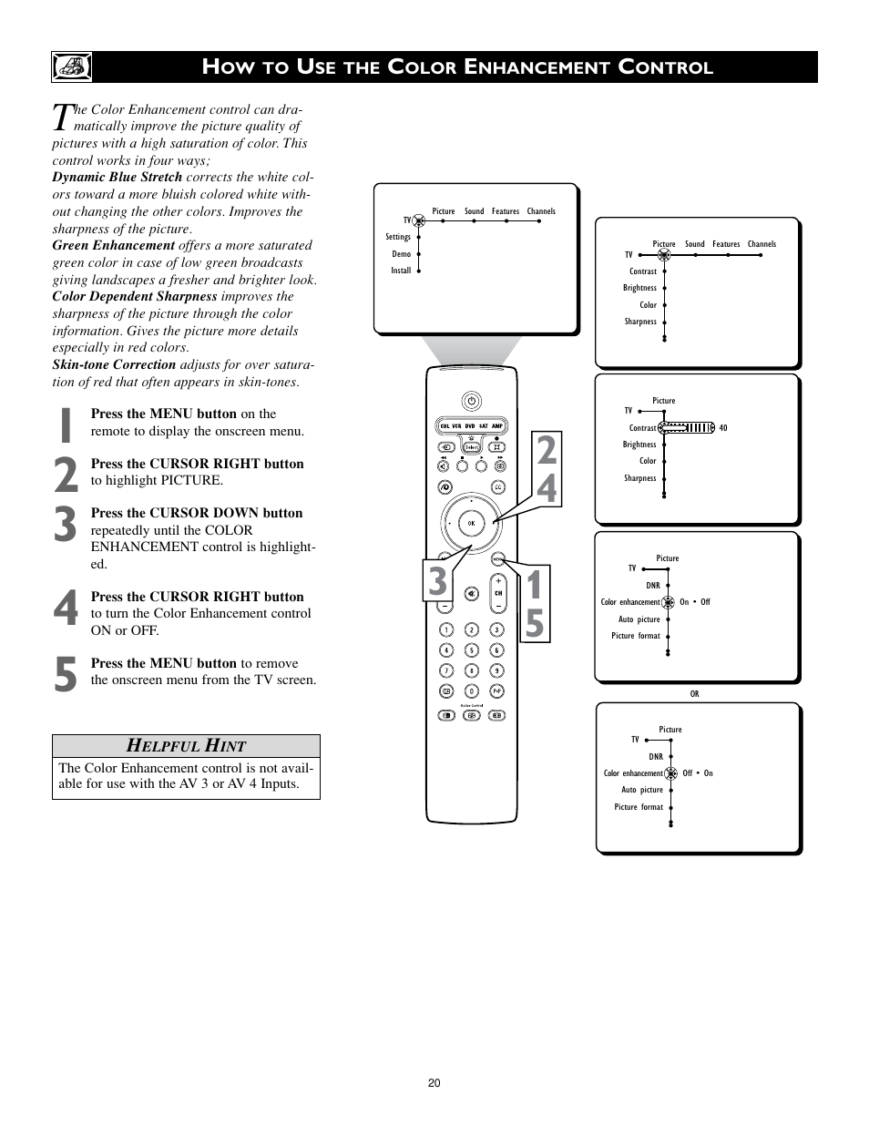 Philips 34PW9819-17 User Manual | Page 20 / 62