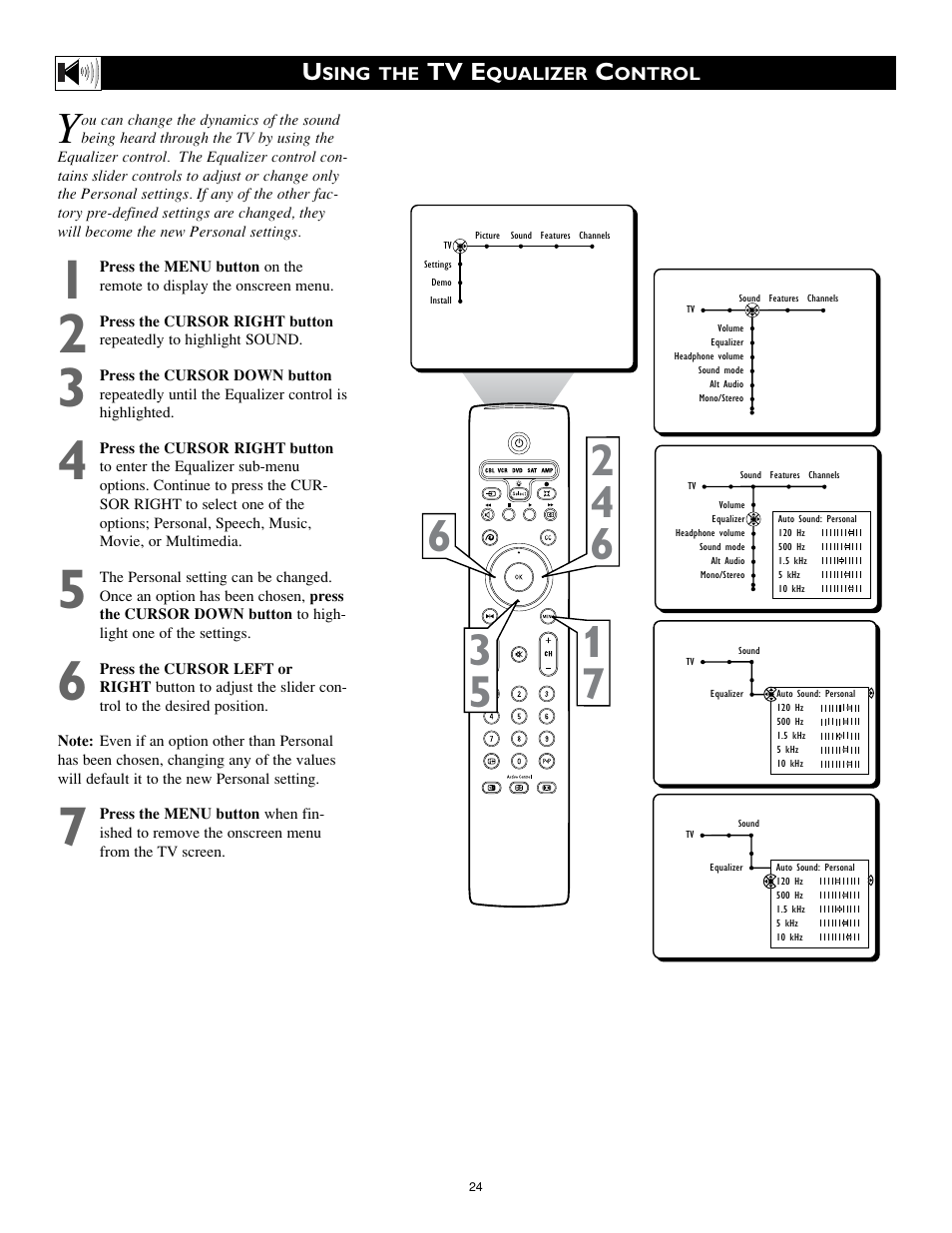 Tv e | Philips 34PW9819-17 User Manual | Page 24 / 62