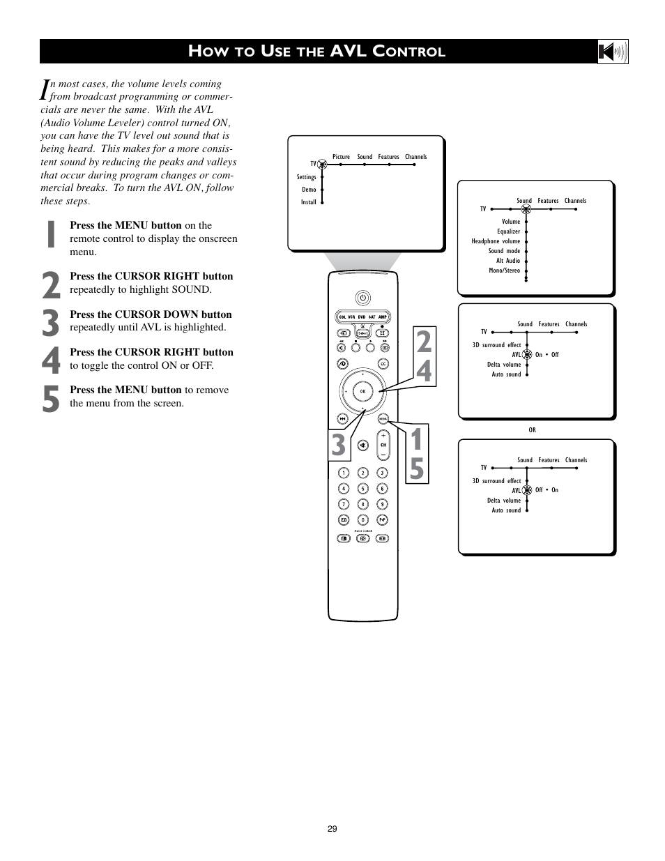 Avl c | Philips 34PW9819-17 User Manual | Page 29 / 62