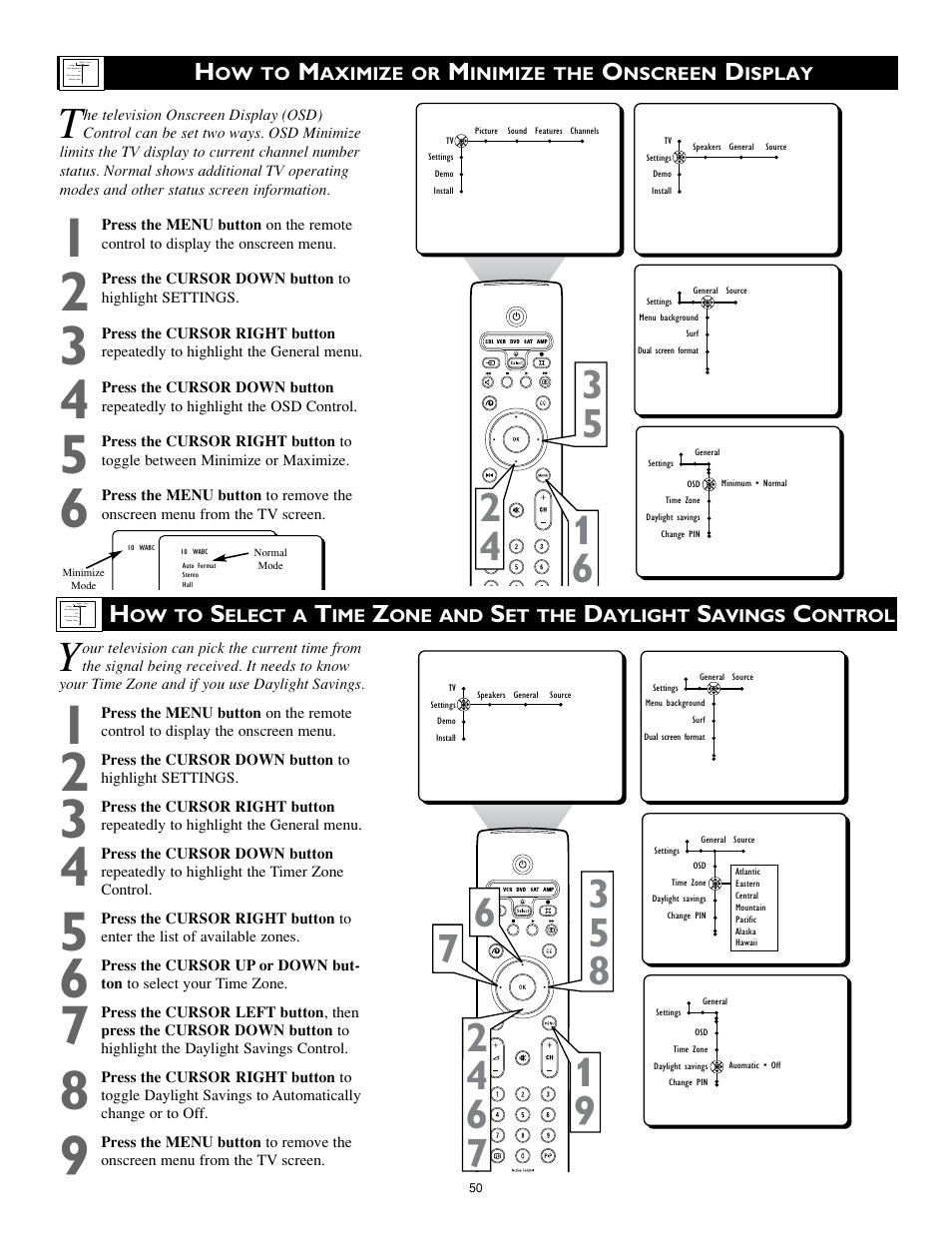 Philips 34PW9819-17 User Manual | Page 50 / 62